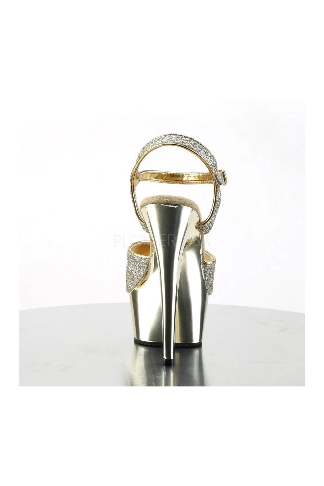 SS-DELIGHT-609G Platform Sandal  | Gold Glitter
