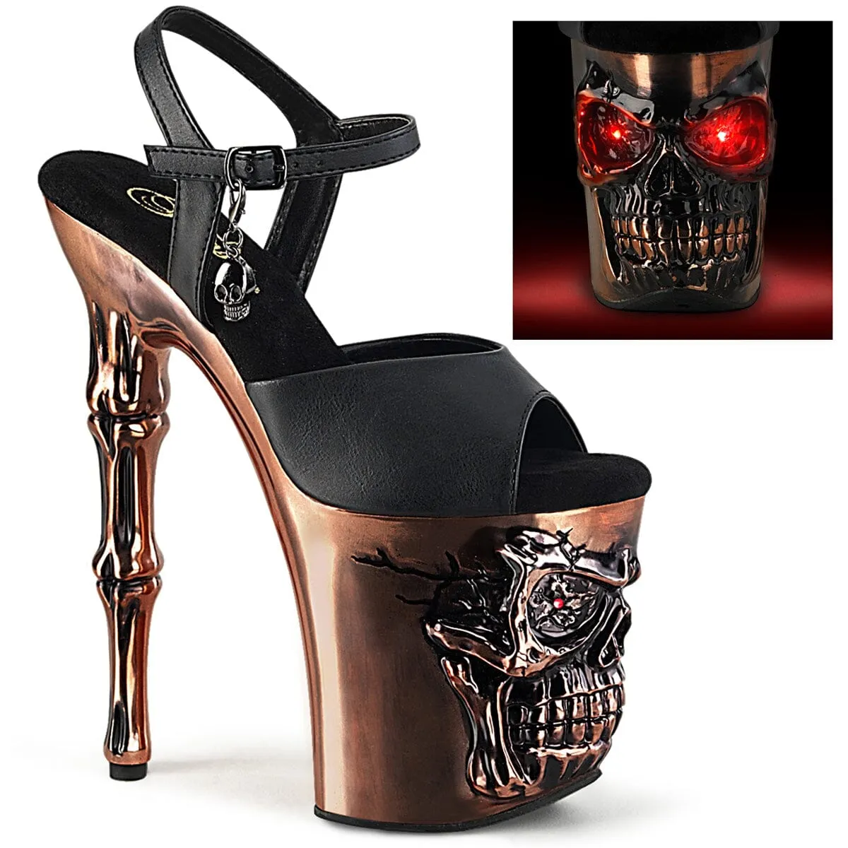 SS-RAPTURE-809-LT Sandal | Black Faux Leather