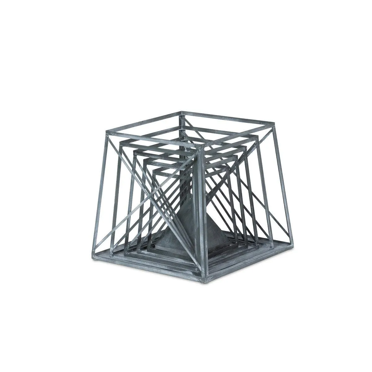 Stackable Galvanized Obelisk