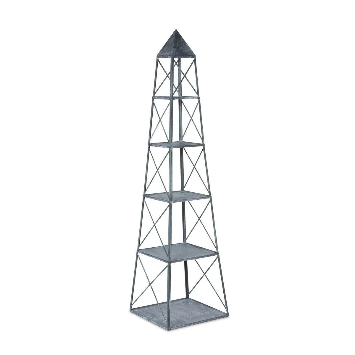 Stackable Galvanized Obelisk