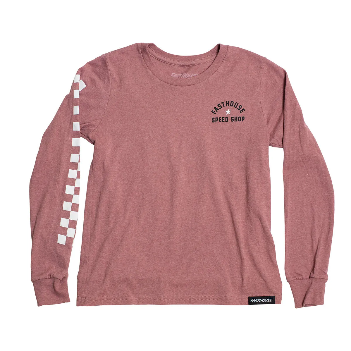 Star Long Sleeve Girls Tee - Heather Mauve