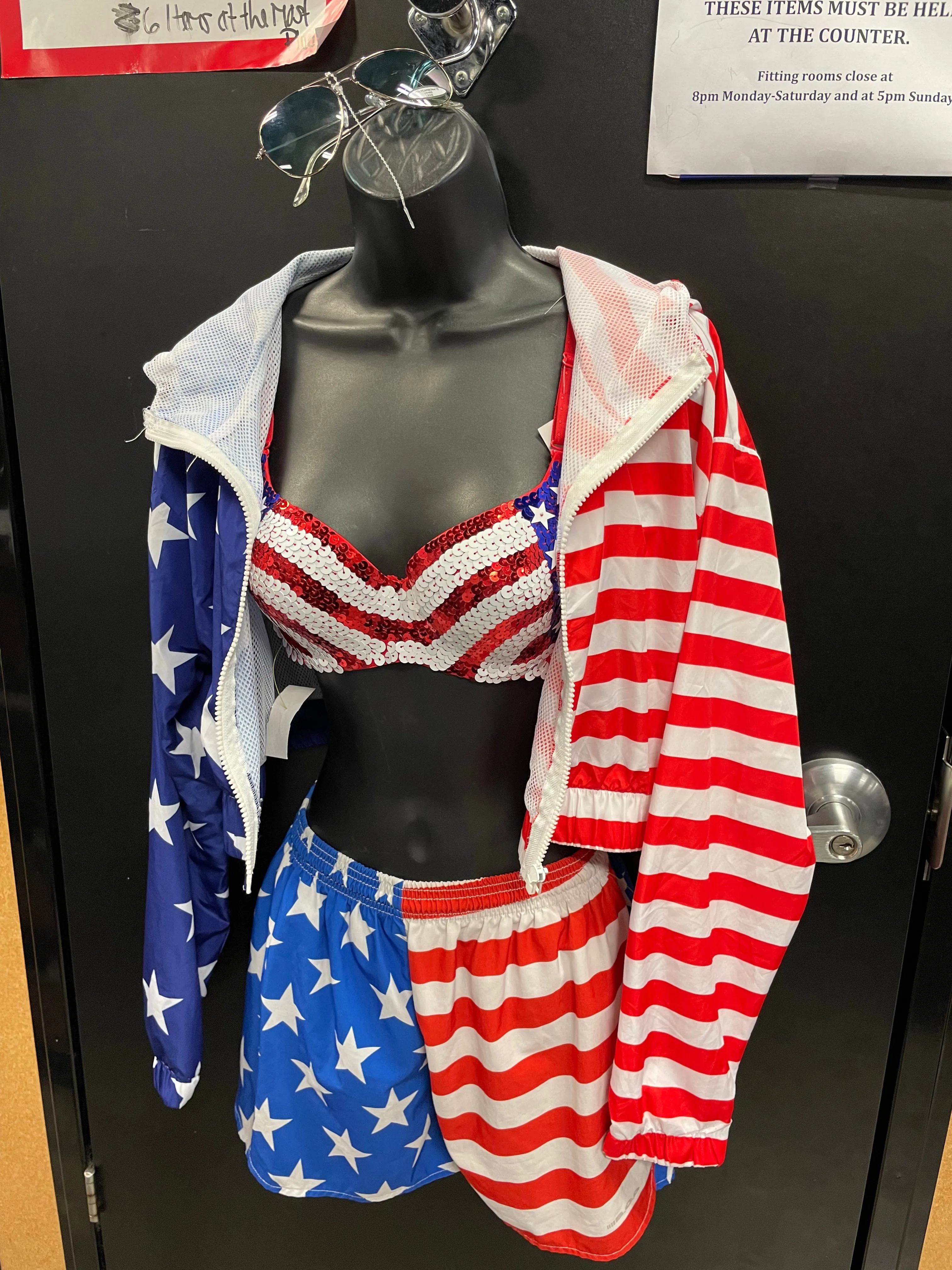 Stars and Stripes Sequin Bra Size Medium/Large