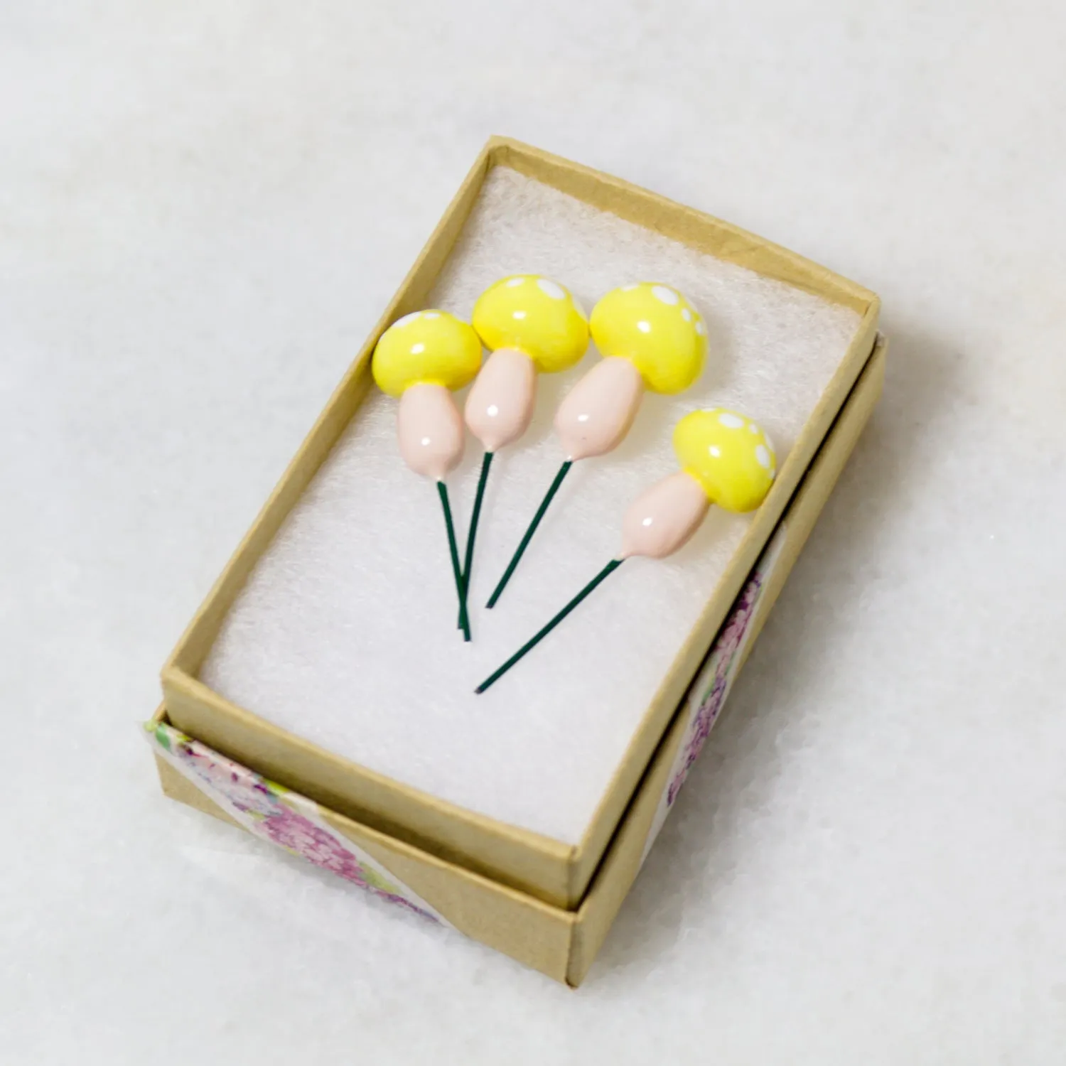 Sunny Toadstools (Set of 4)