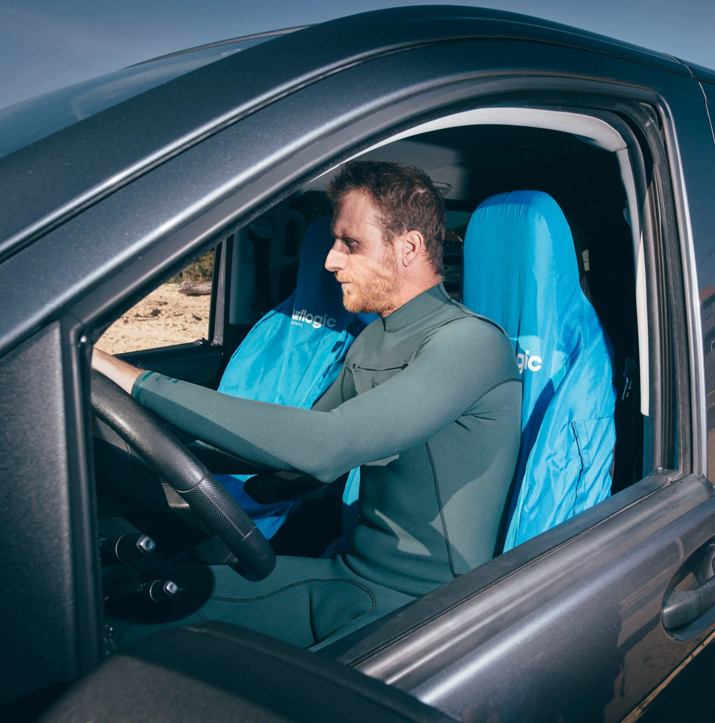 Surflogic - Waterproof Seat Cover Cyan (1 Piece)