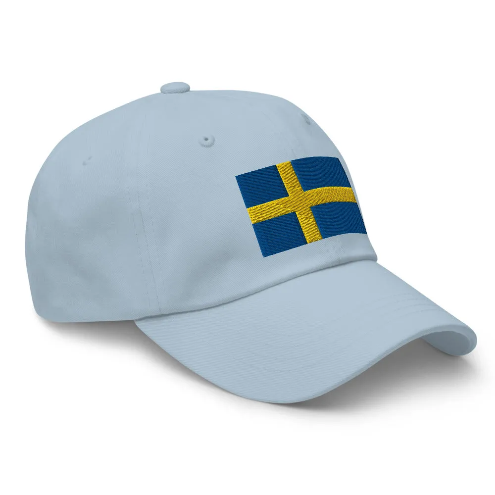 Swedish Flag Embroidered Hat