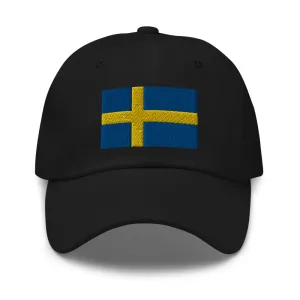 Swedish Flag Embroidered Hat