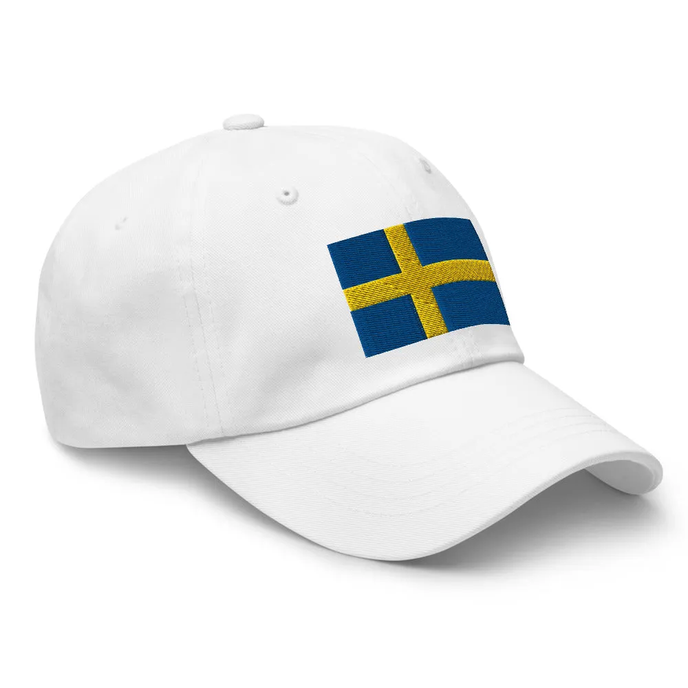 Swedish Flag Embroidered Hat