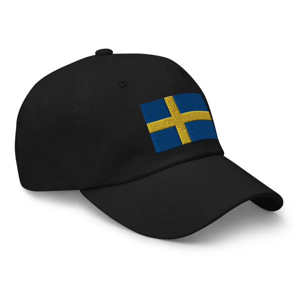 Swedish Flag Embroidered Hat