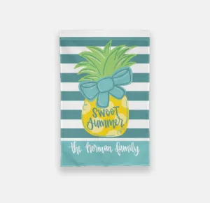 Sweet Summer Personalized Garden Flag
