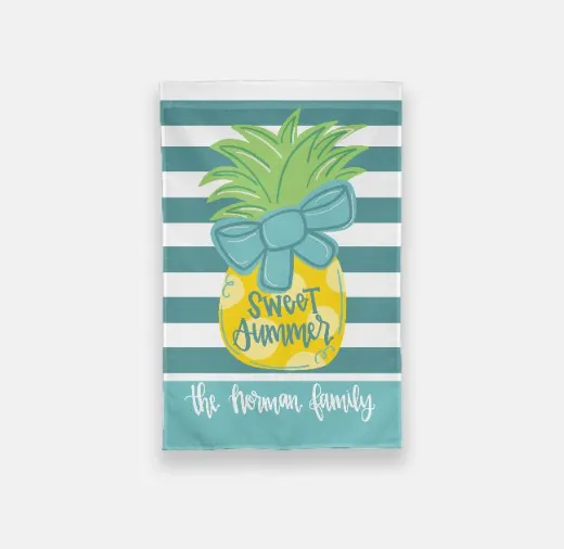 Sweet Summer Personalized Garden Flag