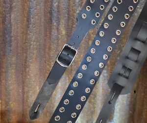 The BOYZ R back in Town Leather Guitar Strap