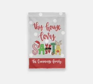 This House Loves Santa Garden Flag - BTBF Exclusive