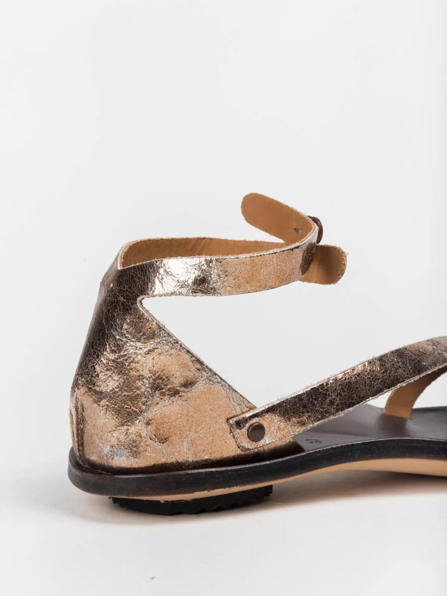 tomcat sandal – metallic
