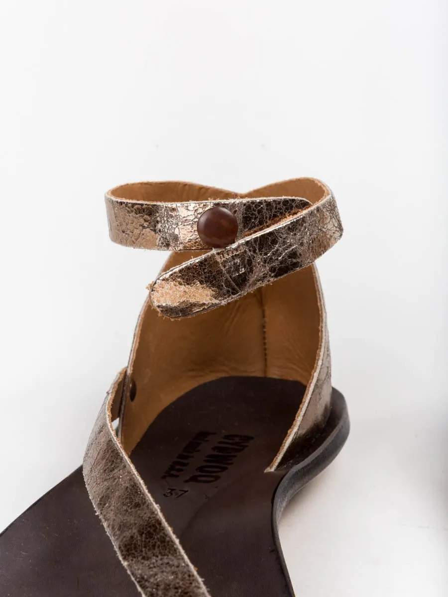 tomcat sandal – metallic