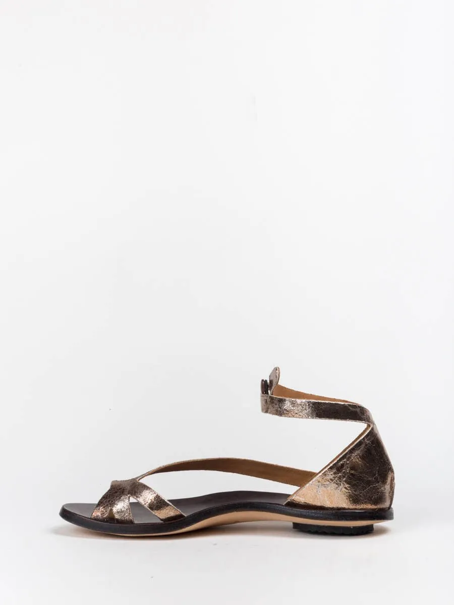 tomcat sandal – metallic