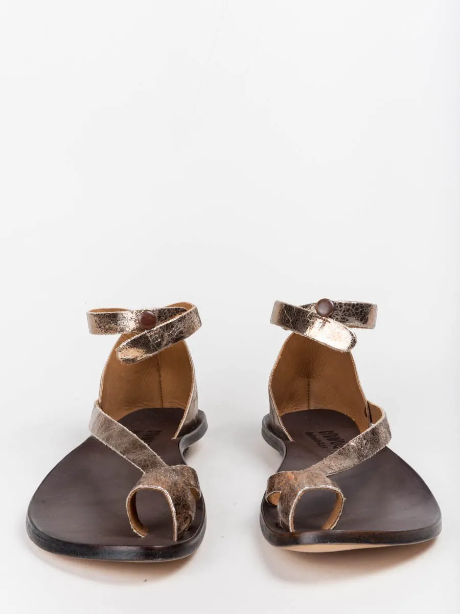 tomcat sandal – metallic