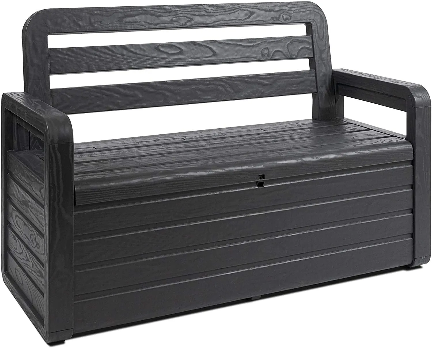 TOOMAX Outdoor & Indoor Storage Box Bench Seat 270L Garden Chest Plastic Furniture