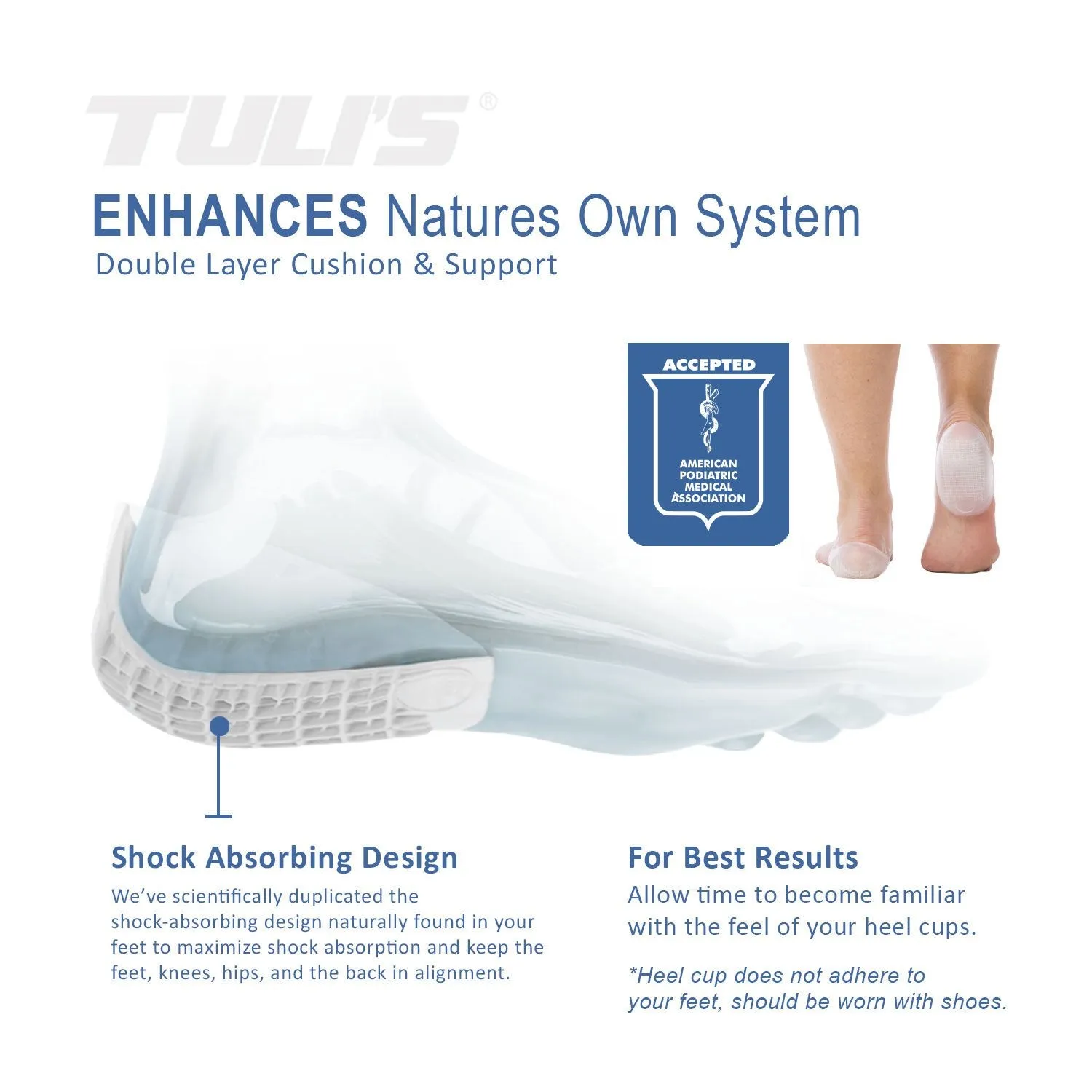 TULI'S CLASSIC GEL HEEL CUPS