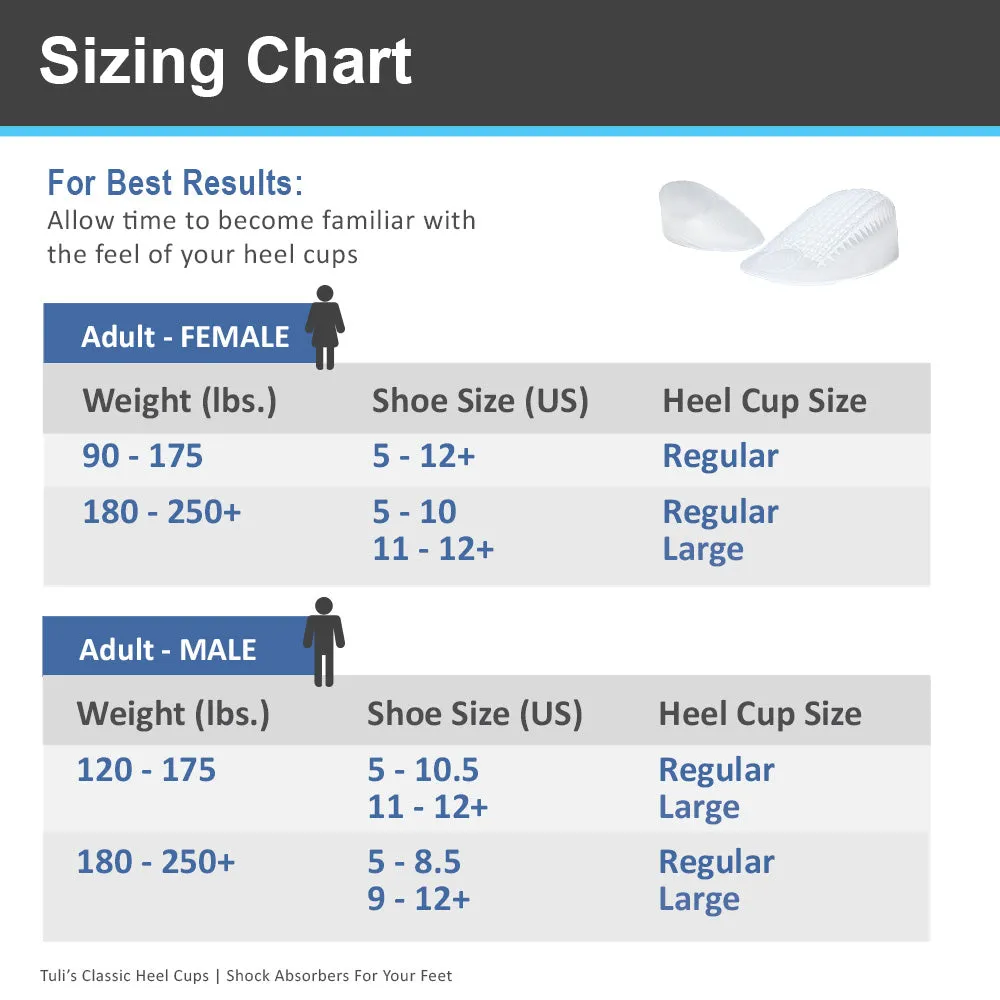 Tuli's® Classic® GEL Heel Cups
