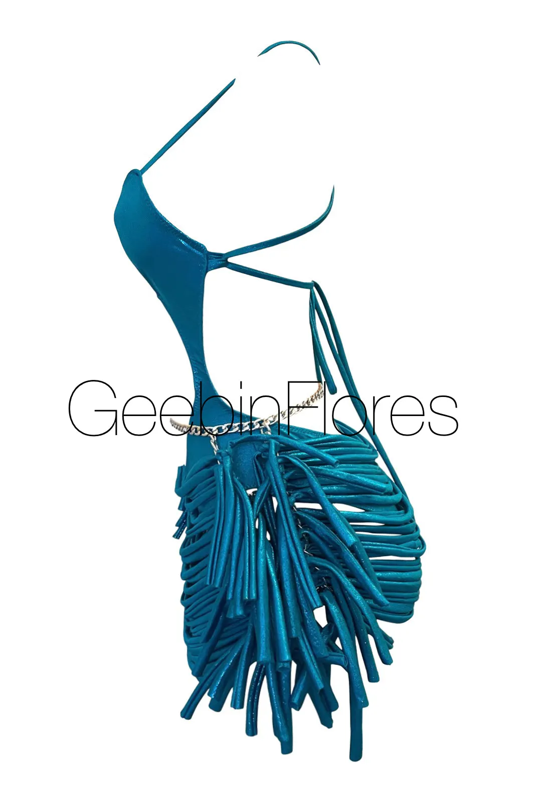 Turquoise Strappy Candela Monokini Set
