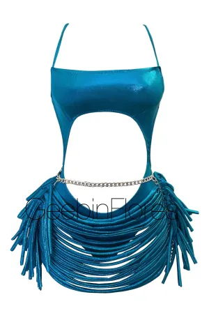 Turquoise Strappy Candela Monokini Set