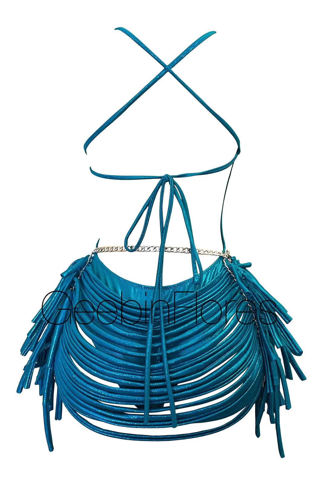 Turquoise Strappy Candela Monokini Set