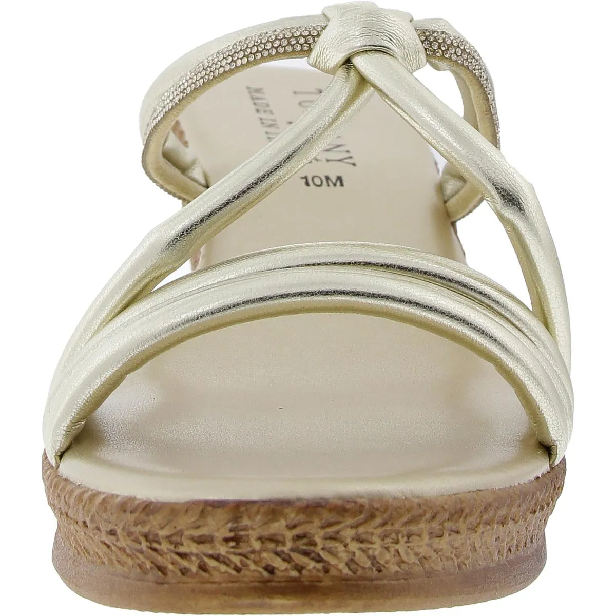 Tuscany By Easy Street Womens Sequined  Wedge Sandals