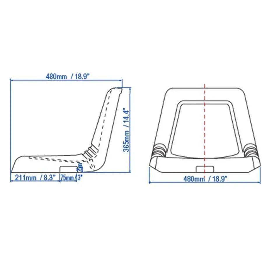 Universal Rideon Seat - Deluxe High Back