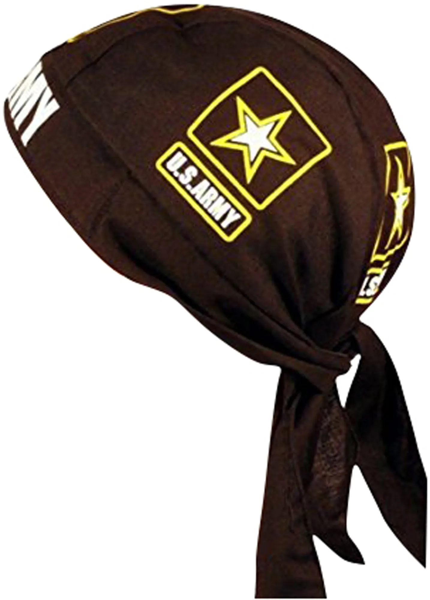 US ARMY Dorag Doo Rag, Bandana Head Wrap with Sweatband, Made in America, Motorcycle Skull Cap