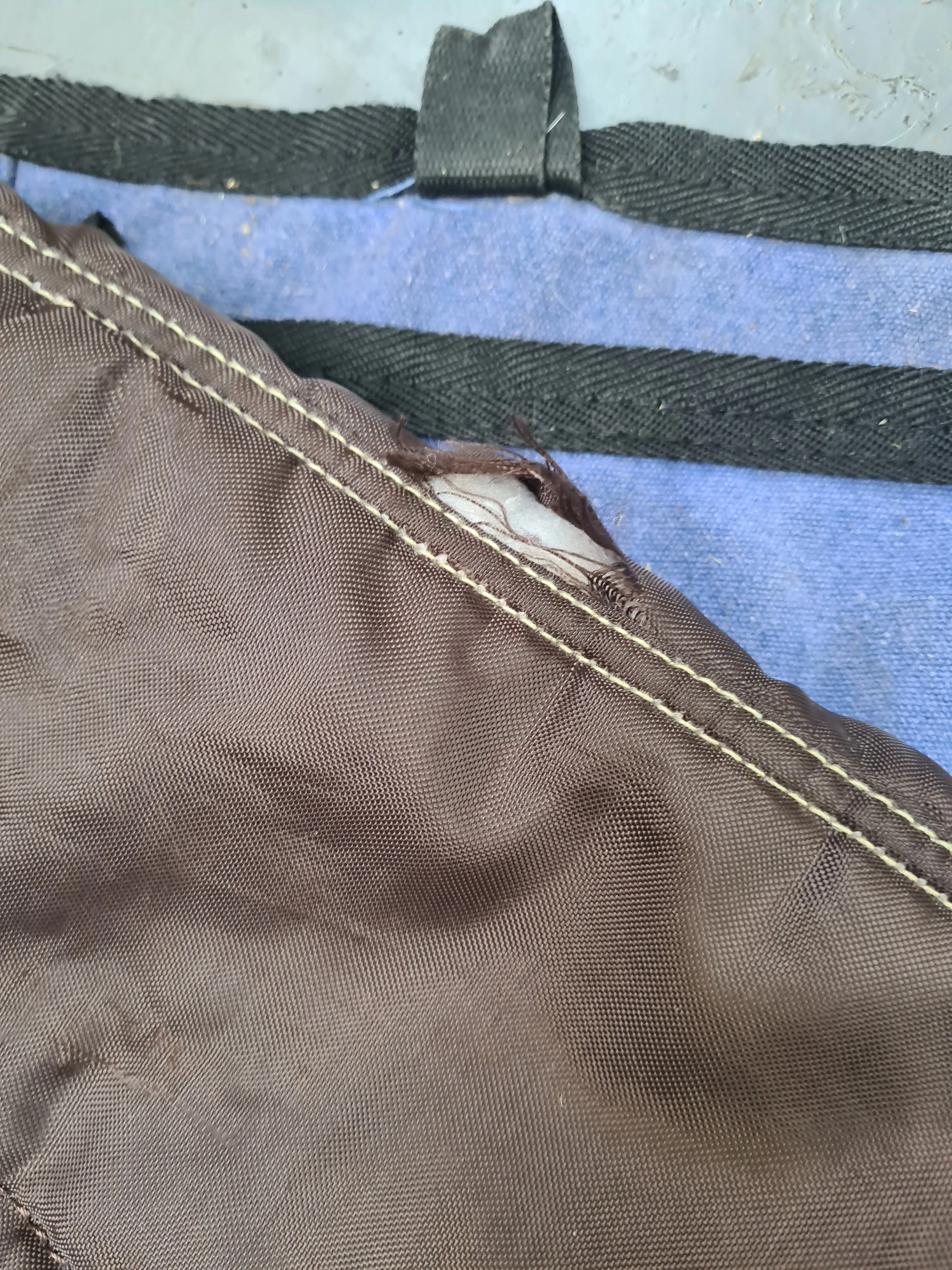 Used XL brown stable neck piece FREE POSTAGE☆