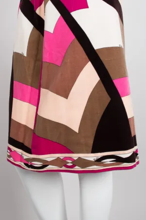 Velvet Geometric Chevron Skirt