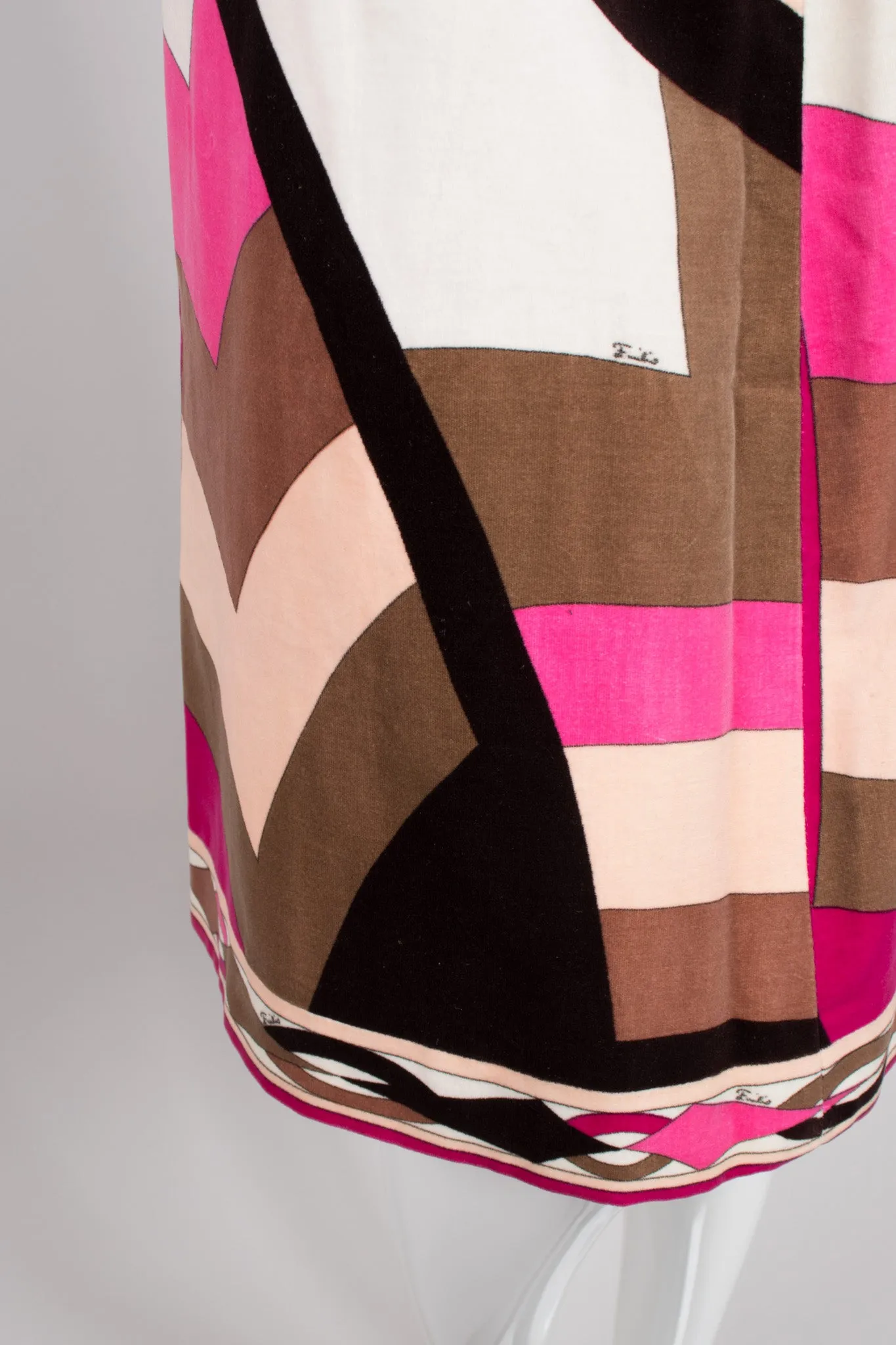 Velvet Geometric Chevron Skirt
