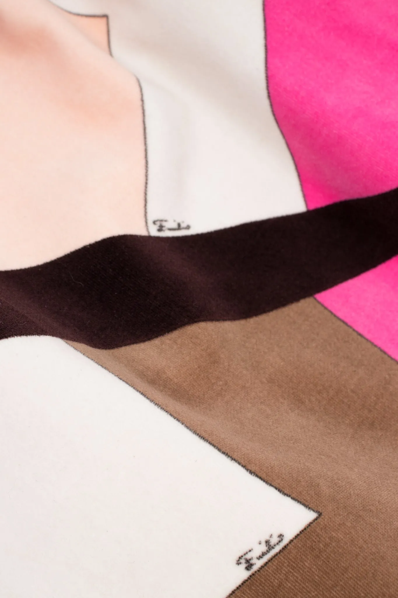 Velvet Geometric Chevron Skirt