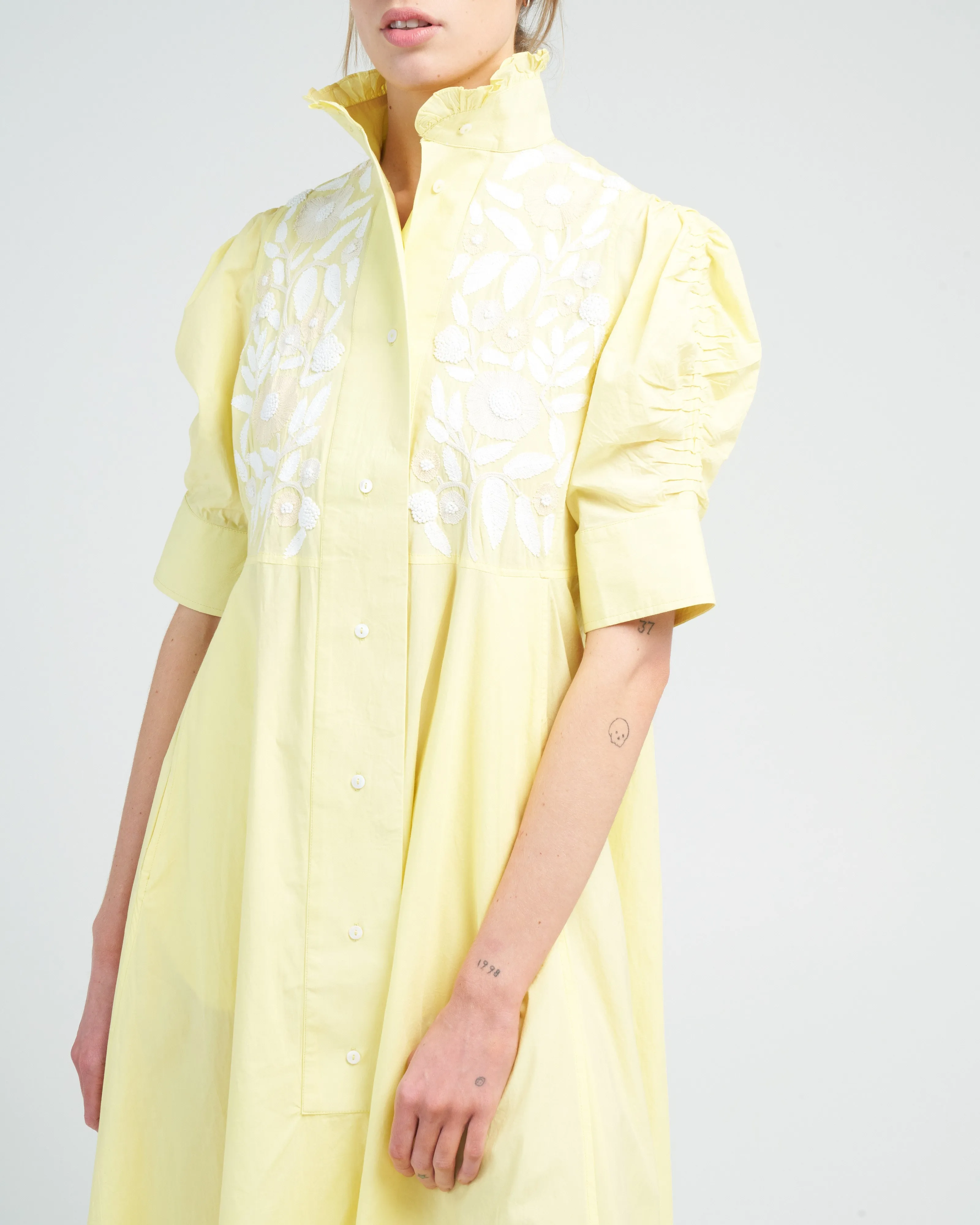 venetia dress - lemon