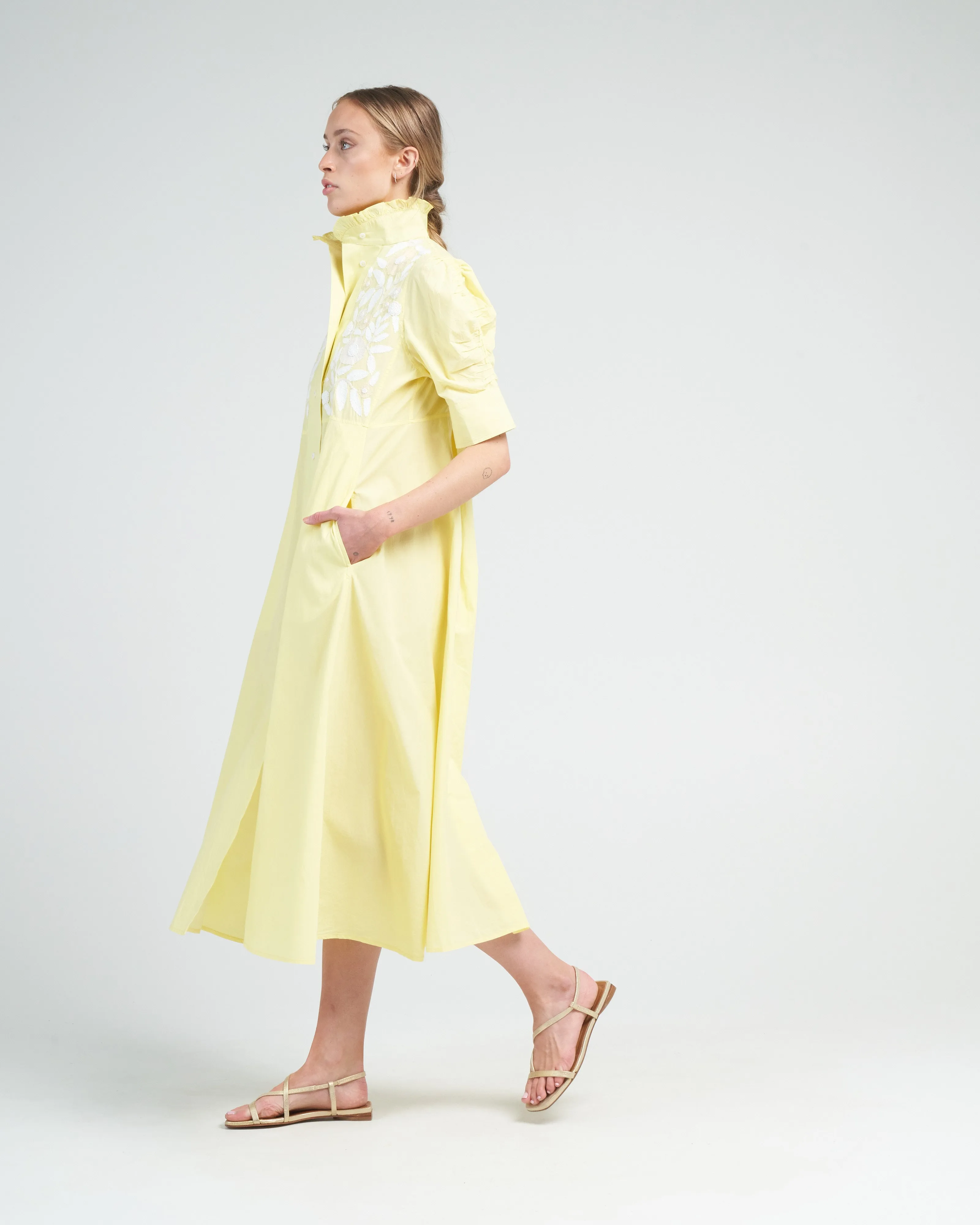 venetia dress - lemon