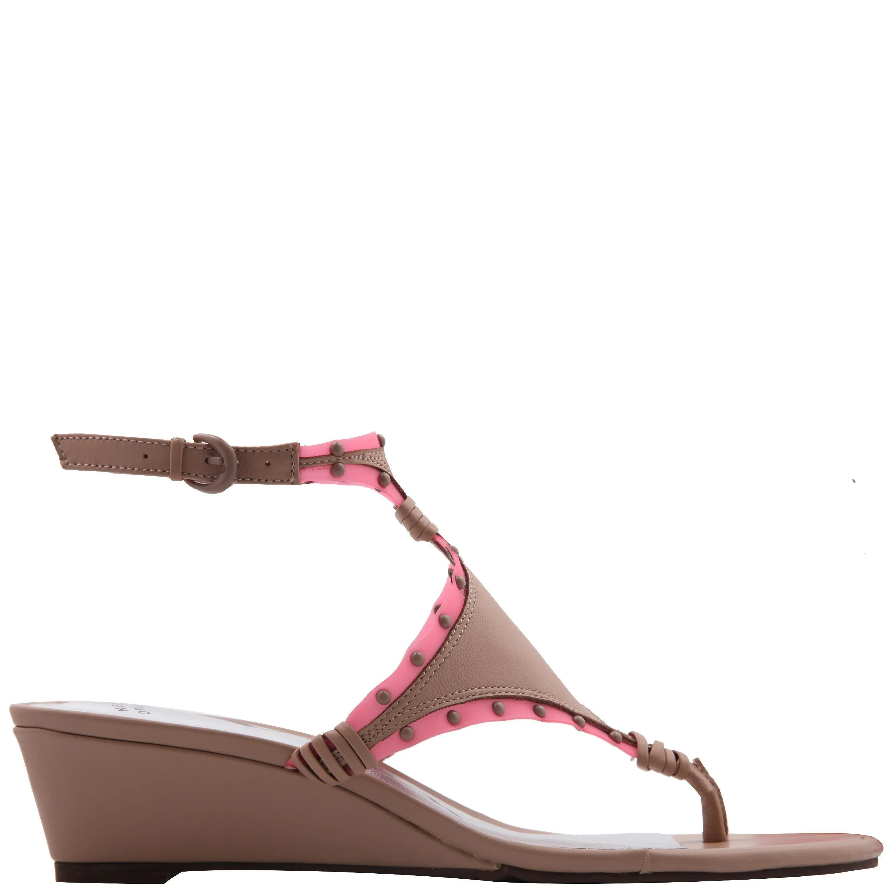 VEVILLA-NUDE NAPPA/PINK VINYL