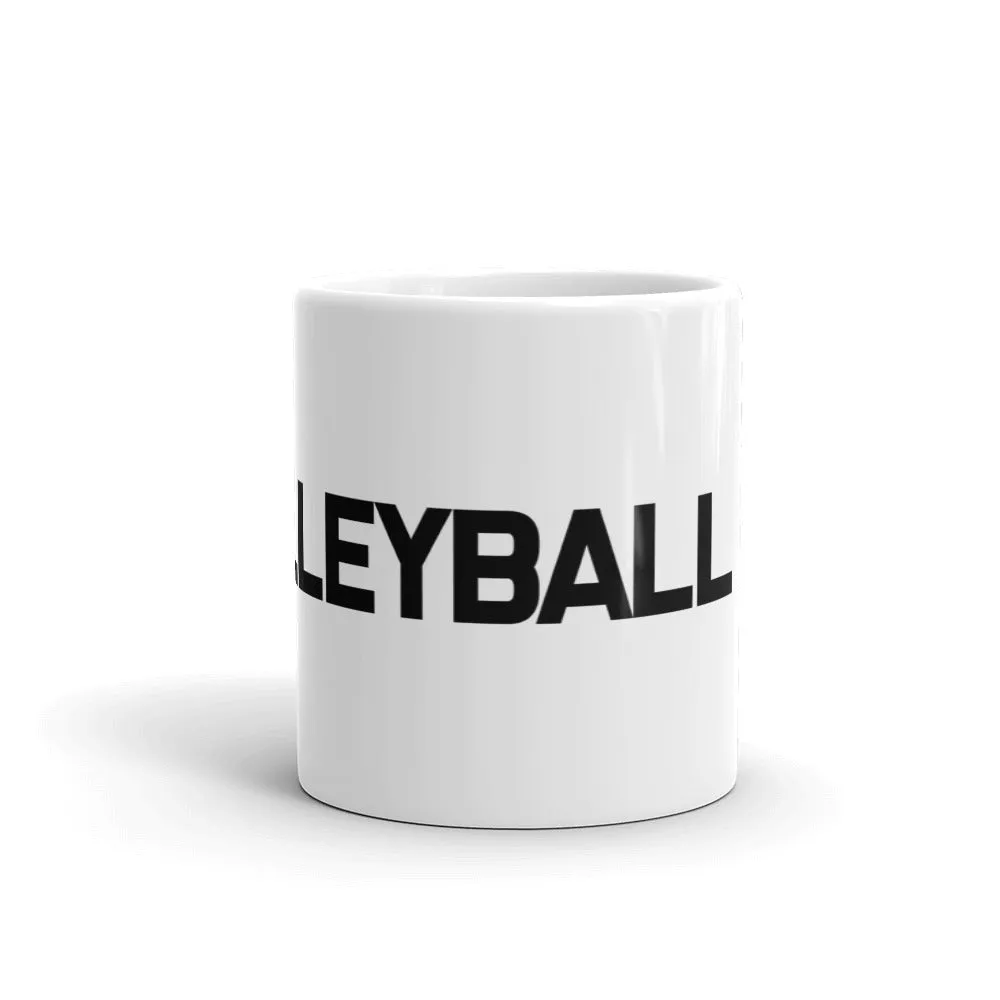 Volleyball Dad White Mug