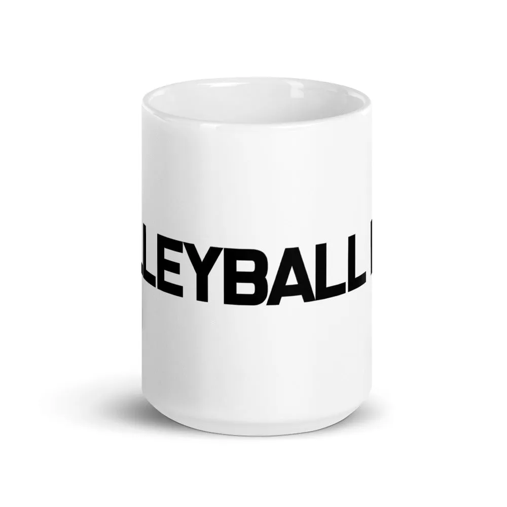Volleyball Dad White Mug