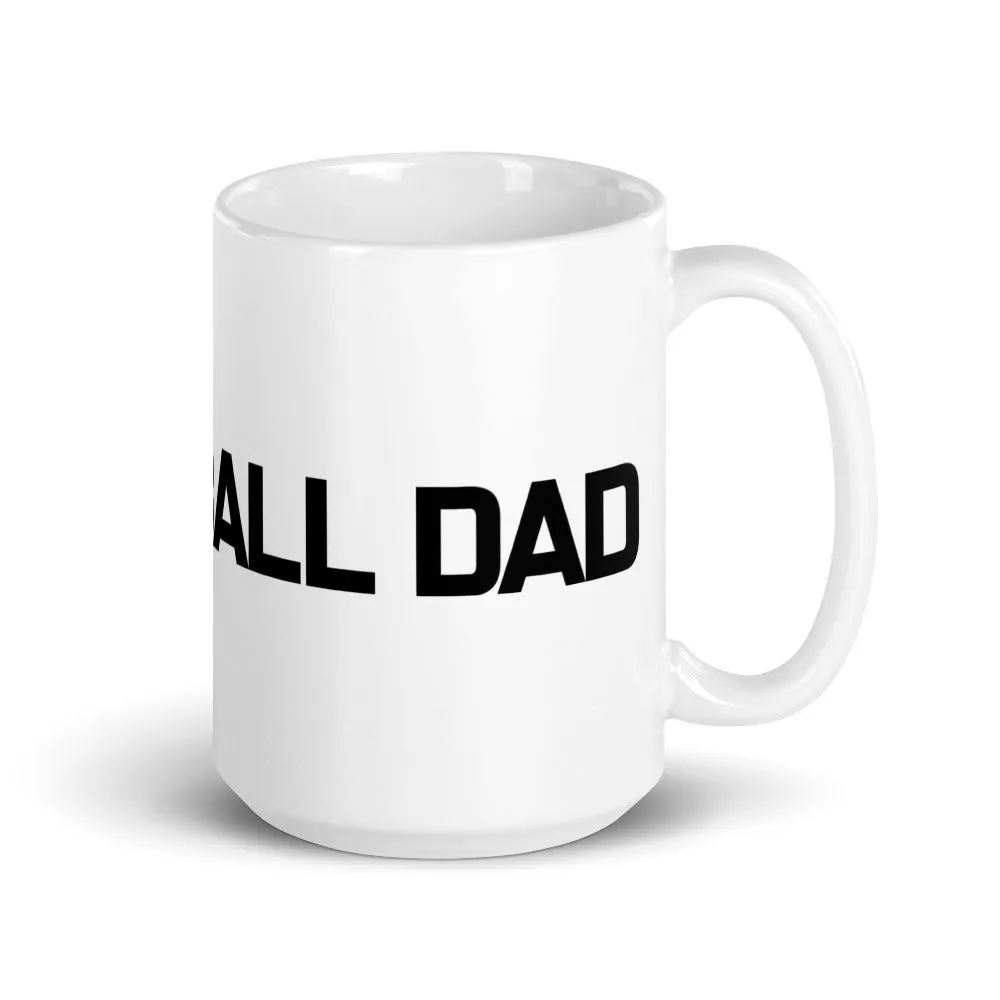Volleyball Dad White Mug