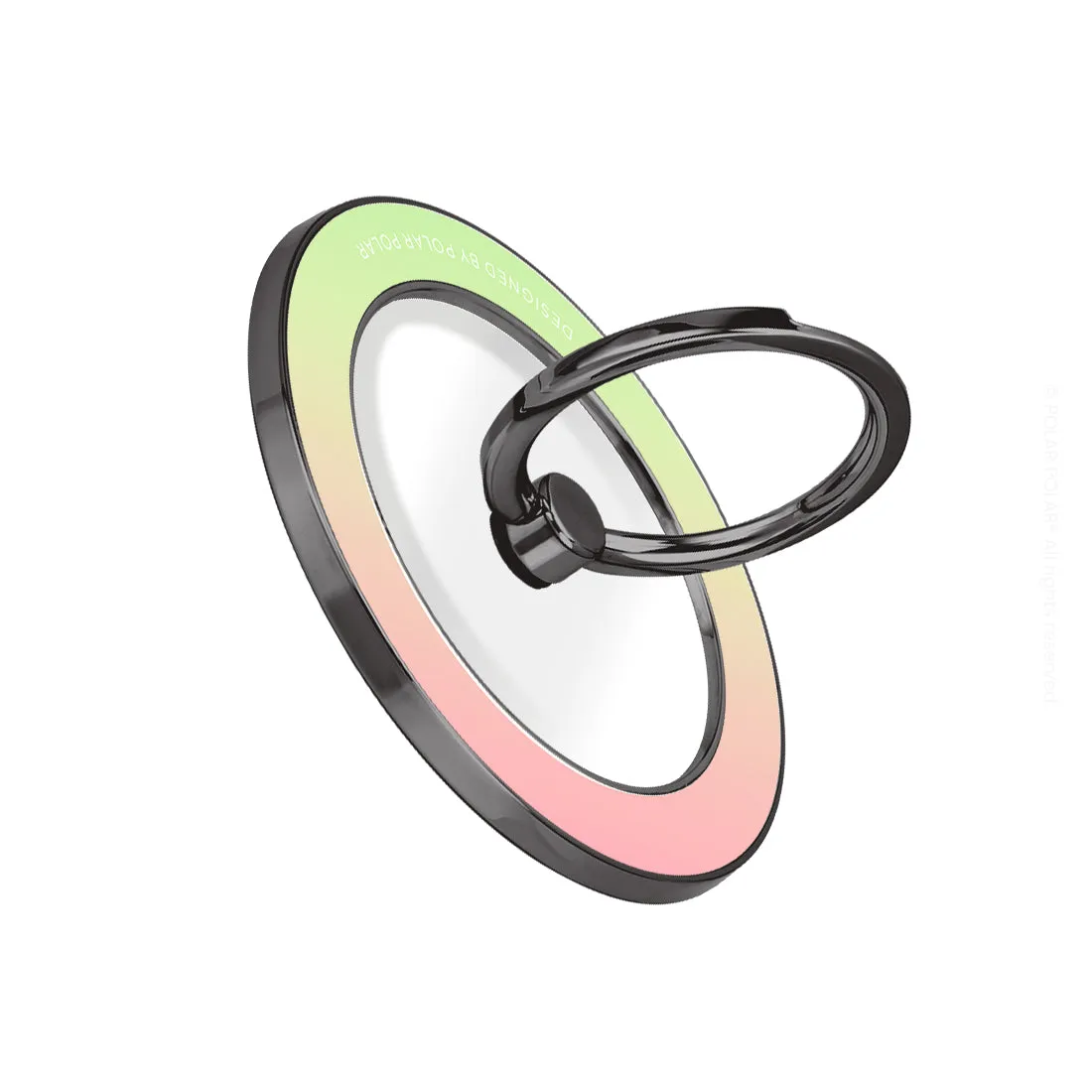 Watermelon Pastel - Black MagSafe Phone Grip and Ring Holder Stand