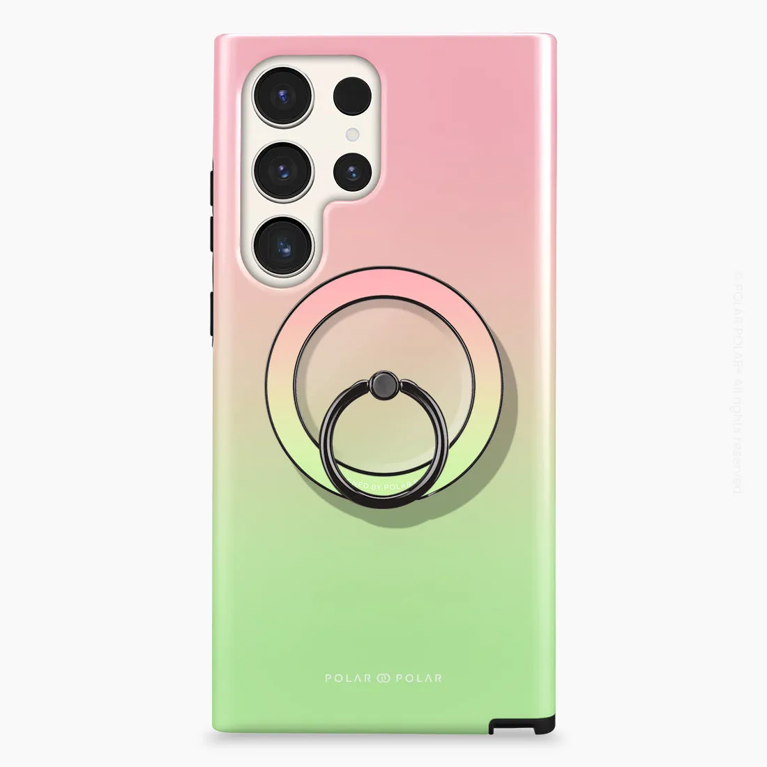 Watermelon Pastel - Black MagSafe Phone Grip and Ring Holder Stand