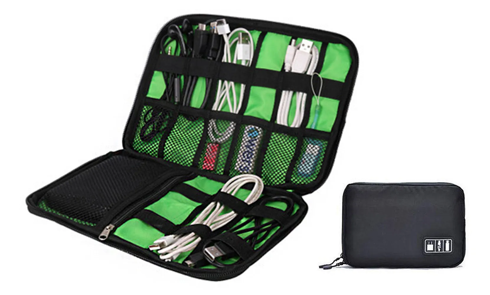 Waterproof Portable  Travel Electronic Organizer for Phone Charger, Cables, USB, SD Card, Power Bank