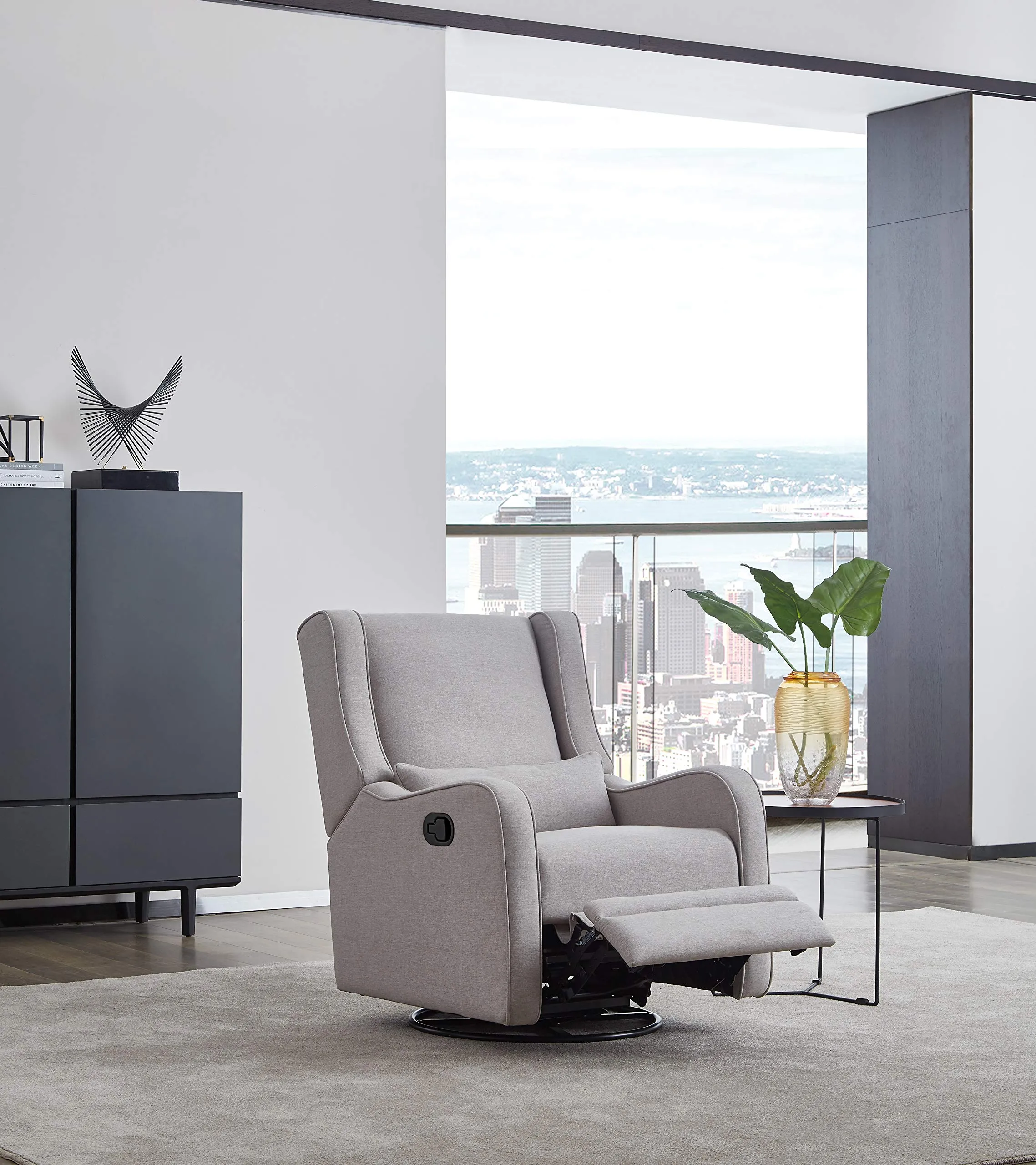 Westwood Design Elsa Manual Glider Rocker Recliner Pearl