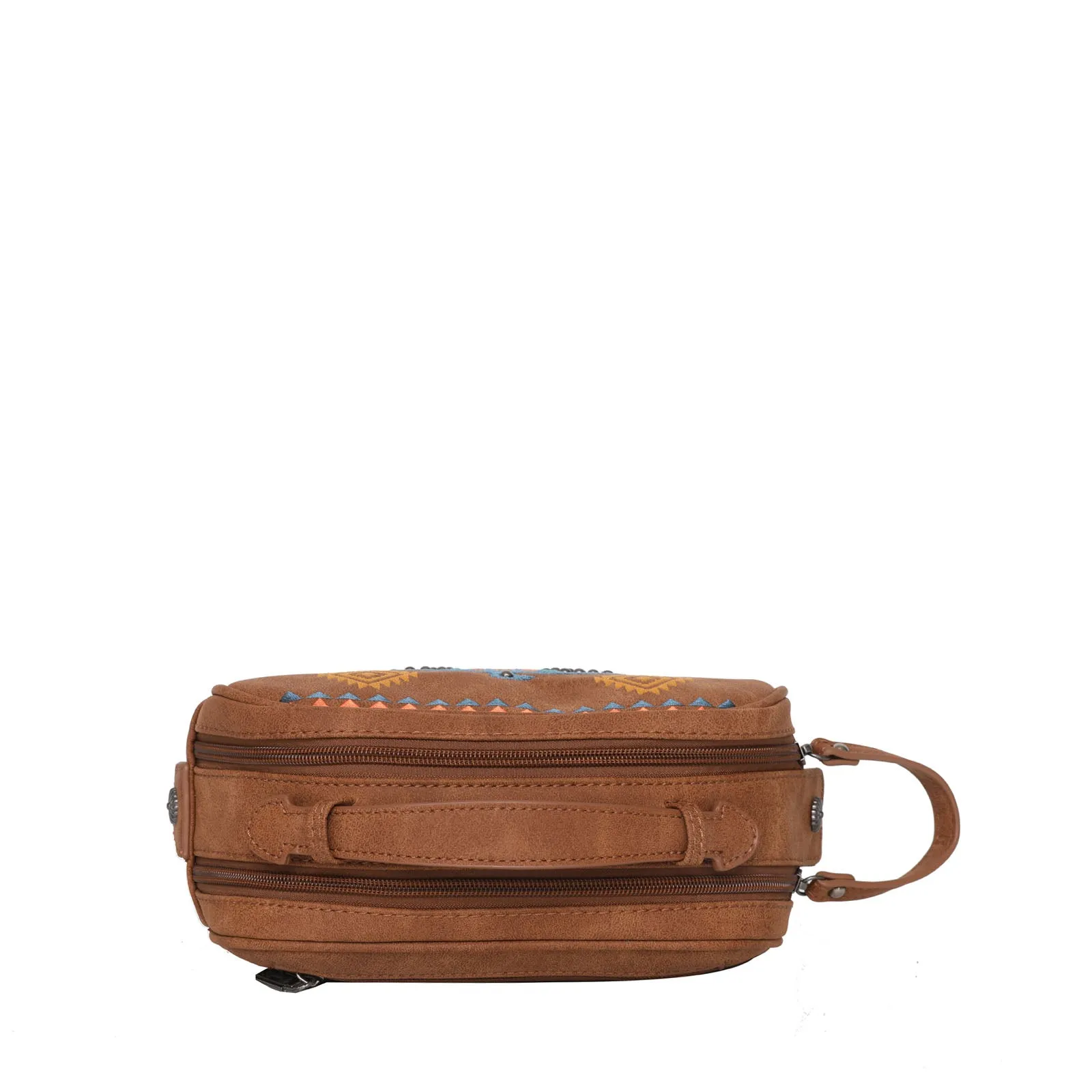 WG36-190 Wrangler Embroidered Aztec Eagle Fringe Collection Handbag