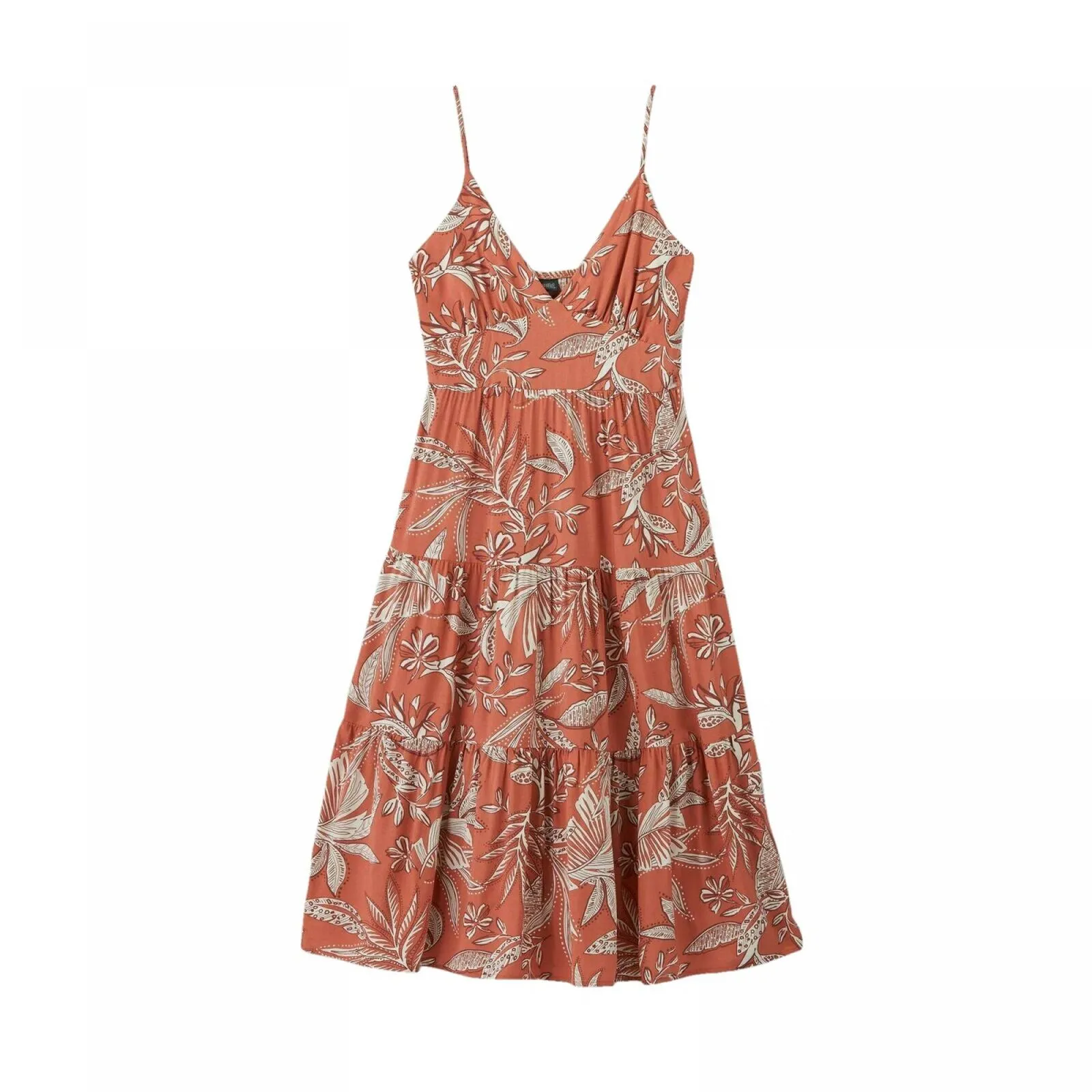 Wild Fable Women's Sleeveless Tiered Midi Dress