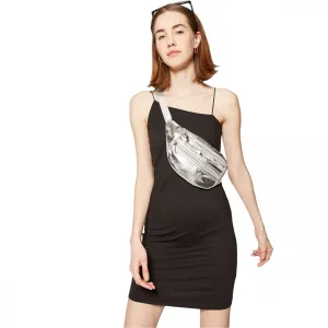 Wild Fable Women's Strappy Asymmetrical Neck Dress