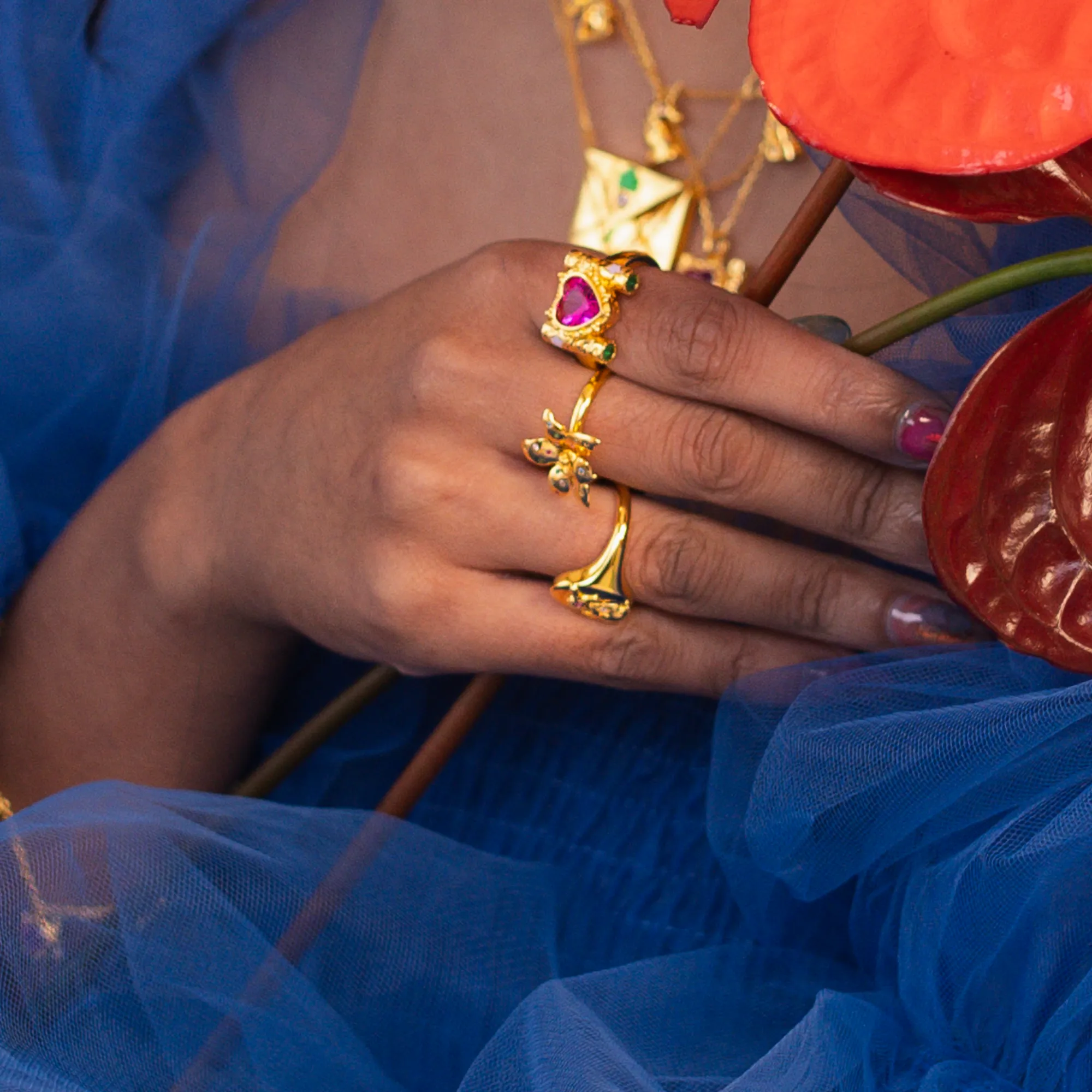 Wildflower Ring Gold