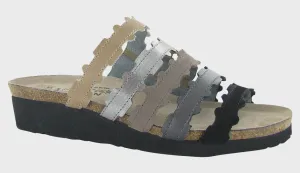 Women's Naot | Adina Slide Shoe | Khaki Silver Grey