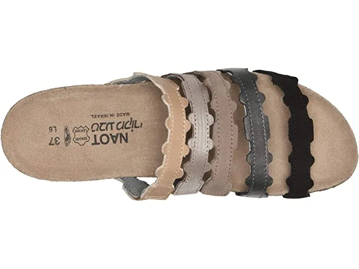 Women's Naot | Adina Slide Shoe | Khaki Silver Grey