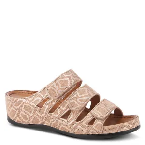 Women's Spring Step | Eulale Iridescent Slide Sandal | Champagne